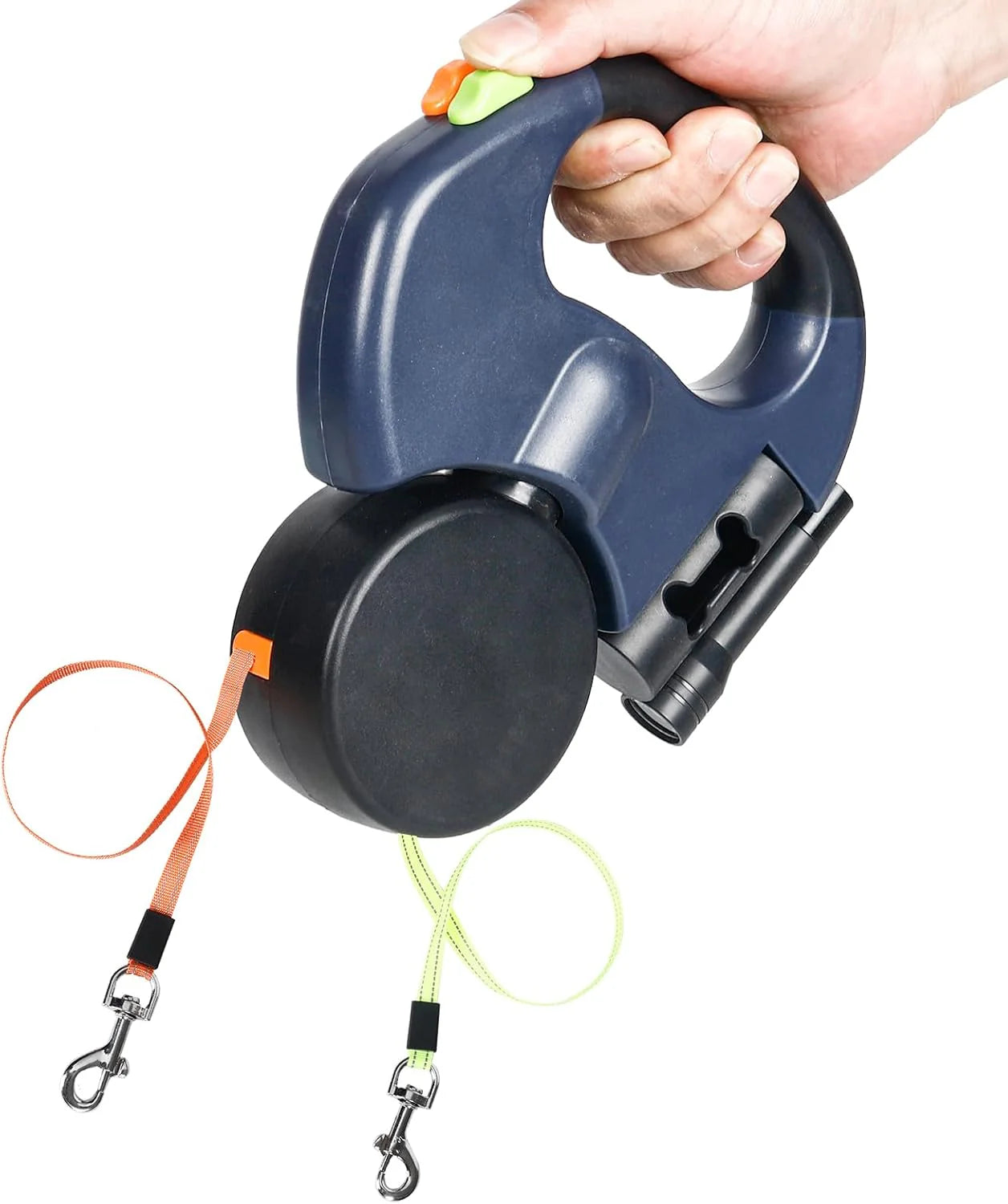 Ultimate Dual Pet Retractable Leash: Reflective Safety Features & 360° Swivel for Effortless Double Dog Walking